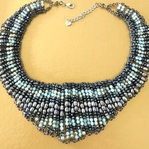 Nakamol chunky collar style Anthropologie beaded necklace